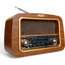 ROYALTREND Nostaljik Ahşap Radyo Klasik Eskitme (Bluetooth,usb, Destekli)