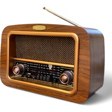 ROYALTREND Nostaljik Ahşap Radyo Klasik Eskitme (Bluetooth,usb, Destekli)