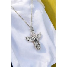 ÇLK Accessories Çelik Seranay Kolye Taşlı Anka Kuşu Kolye