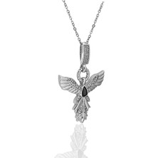 ÇLK Accessories Çelik Seranay Kolye Taşlı Anka Kuşu Kolye