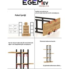 Tekno Trust Metal Çiçeklik 5 Raflı Saksılık Dekoratif 5 Raflı Çiçeklik Metal Ahşap Saksılık Çiçek Rafı Ve Ahşap