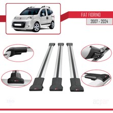 Acpar Fiat Fiorino 2007 ve Sonrası ile Uyumlu Fly Model Ara Atkı Tavan Barı Gri 3 Adet Bar