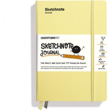 Leuchtturm 1917 Leuchttrum 1917 Sketchnote Journal 186 Numbered Pages 120 G/m² Hardcover Medium A5 Vanilla Çizim Defter