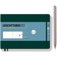 LEUCHTTURM1917 Sketchbook  Landscape Medium A5 112 Pages 210 X 145 MM FOREST Green 370358