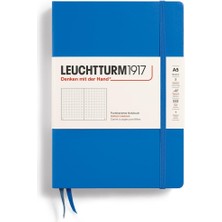 Leuchttrum 1917 Medium(A5) Sert Kapak, 251 Numaralandırılmış Noktalı Sayfa Defter Sky 369788