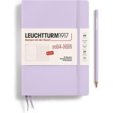 LEUCHTTURM1917 Weekly Planner & Notebook 18 Months 2024 - 2025 Medium Lilac 370713