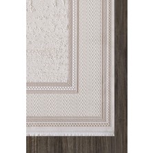 Artemis Halı Murano 09165D Krem Bej Çizgi Desenli Yün Halı