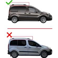 Acpar Citroen Berlingo 2008-2018 Arası ile Uyumlu Fly Model Ara Atkı Tavan Barı Gri 4 Adet Bar