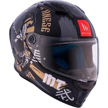 Mt Helmets mt Stinger 2 Krt B9 Matt Full Face Mat Siyah Motosiklet Kaskı