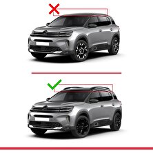 Acpar Citroen C5 Aircross 2018 ve Sonrası ile Uyumlu Basıc Model Universal Ara Atkı Tavan Barı Gri 3 Adet