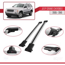 Acpar Jeep Grand Cherokee 2005-2010 Arası ile Uyumlu Fly Model Ara Atkı Tavan Barı Gri 2 Adet