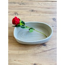 Bdz Deri Hasır, Jüt, Sepet, Dolap Içi, Çocuk Odası, Düzenleyici, Saklama Sepeti, Ekmek Sepetı,30 x 20 x 10  cm