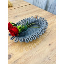 Bdz Deri Hasır, Jüt,Çirtikli  Sepet, Dolap Içi, Düzenleyici, Saklama Sepeti, Ekmek Sepetı,30 x 20 x 20