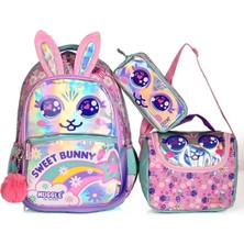 Muggle 9098 Sweet Bunny Okul Sırt Çantası 3'lü Set