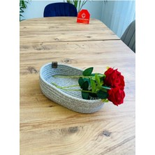 My Doğa Store Hasır, Jüt, Sepet, Dolap Içi, Çocuk Odası, Düzenleyici, Saklama Sepeti, Ekmek Sepetı,30 x 20 x 10  cm