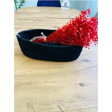 My Doğa Store Hasır, Jüt, Sepet, Dolap Içi, Çocuk Odası, Düzenleyici, Saklama Sepeti, Ekmek Sepetı,30 x 20 x 10  cm