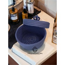 My Doğa Store Jüt Hasır Sepet Kapaklı Organizer