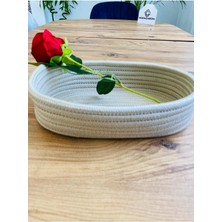 My Doğa Store Hasır, Jüt, Sepet, Dolap Içi, Çocuk Odası, Düzenleyici, Saklama Sepeti, Ekmek Sepetı,30 x 20 x 10  cm