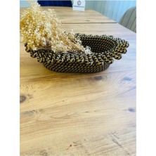 My Doğa Store Hasır, Jüt,Çirtikli  Sepet, Dolap Içi, Düzenleyici, Saklama Sepeti, Ekmek Sepetı,30 x 20 x 13