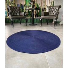 My Doğa Store Jüt Hasır El Örgüsü Halı Kilim Yıkanabilir Çift Taraflı Yuvarlak