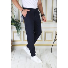 PHANTOM JEANS Erkek Italyan Kesim Yazlık Kaliteli Esnek Slim Fit Likralı Lastikli Şık Koton Kumaş Pantolon