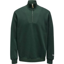Jack & Jones Onsrıley Reg 1/4 Zıp Hıgh Neck Swt Zümrüt YEŞİLİ22030160