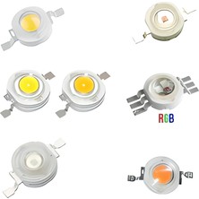 Demir Led 3 Watt Power LED Sarı (Amber) ( 10 Adet )