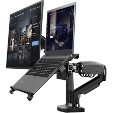 Vontech F160-FP 17-27'' Hareketli Monitör + Notebook Masa Standı