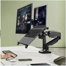 Vontech F160-FP 17-27'' Hareketli Monitör + Notebook Masa Standı