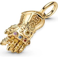 Poseidons Jewellery Marvel The Avengers Infinity Gauntlet Sallantılı Charm 925 Ayar Gümüş
