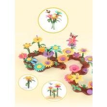 2+ Yaş 106 Parça Bahçe Çiçek Yapım Seti Yapboz Bul Tak Puzzle Plaj Deniz Oyuncağı Eğitici Oyuncak Ç