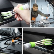 Store Yumuşak Kıllı Iç ve Dış Temizlik Için 5+1 Detaylı Araç Oto Temizlik Bakım Fırça Seti