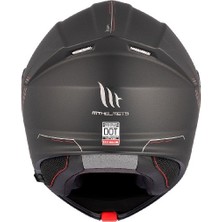 mt Helmets Genesis Sv Solid A1 Matt Siyah Motosiklet Kaskı