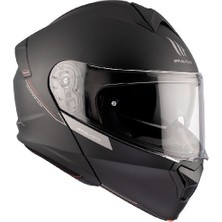 mt Helmets Genesis Sv Solid A1 Matt Siyah Motosiklet Kaskı