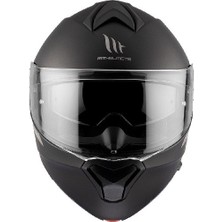 mt Helmets Genesis Sv Solid A1 Matt Siyah Motosiklet Kaskı