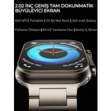 Watch 8 Ultra WSX9 49mm Akıllı Saat Sesli Görüşmeli 7 Spor Kordon ve Koruma Kılıfı 100+SPOR Modu Sağlık Takibi Fitness Android İos iphone Huawei Uyumlu 9