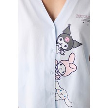 Penti Sanrio Açık Mavi Gömlek Pantolon Pijama Takımı