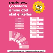 Etiketim Balerin Temalıokul Etiketi