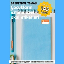 Etiketim Basketbol Temalı Okul Etiketi
