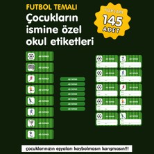 Etiketim Futbol Temalı Okul Etiketi
