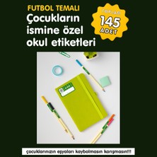 Etiketim Futbol Temalı Okul Etiketi