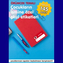 Etiketim Örümcek Adam Temalı Isme Özel Okul Etiketi
