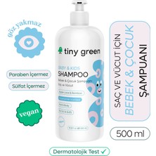 Tiny Green Bebek & Çocuk Saç ve Vücut Şampuanı  Papatya Kokulu  500 ml