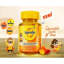 Supradyn Kids Multivitamin ve Mineral Içeren Çiğnenebilir 60 Tablet 2 Adet