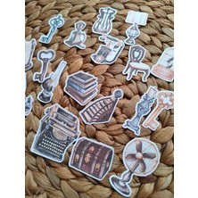 Selis Craft Vintage Objeler Sticker Seti 01 Ajanda Planlayıcı