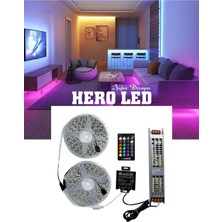 Store 20 Metre Rgb Şerit LED Set 36 Amper Kumanda 25 Amper Trafo Splitter