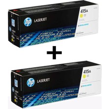 Qstar Hp 415A W2032A Sarı Orijinal Yazıcı Toner 1+1  2 Adet  2100 Sayfa Orjinal Yl