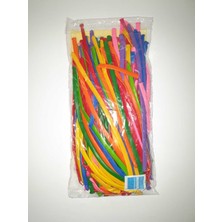 Store Sosis Balon - 100 Adet Renkli Sosis Balon Oyun Parti Balonu
