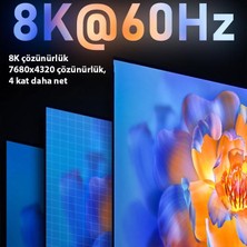 Polham Manyetik Mıknatıslı 1 Metre 8k 60Hz Hdmi To Hdmi Görüntü Aktarım Kablosu, 48GBPS 2.1uhd Hdmi