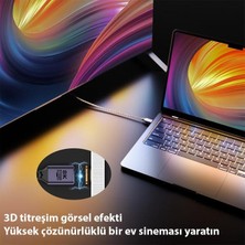 Polham Manyetik Mıknatıslı 1 Metre 8k 60Hz Hdmi To Hdmi Görüntü Aktarım Kablosu, 48GBPS 2.1uhd Hdmi